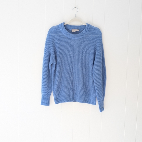 Everlane Sweaters - Everlane The Oversized Alpaca Crewneck Sweater in Blue, size S